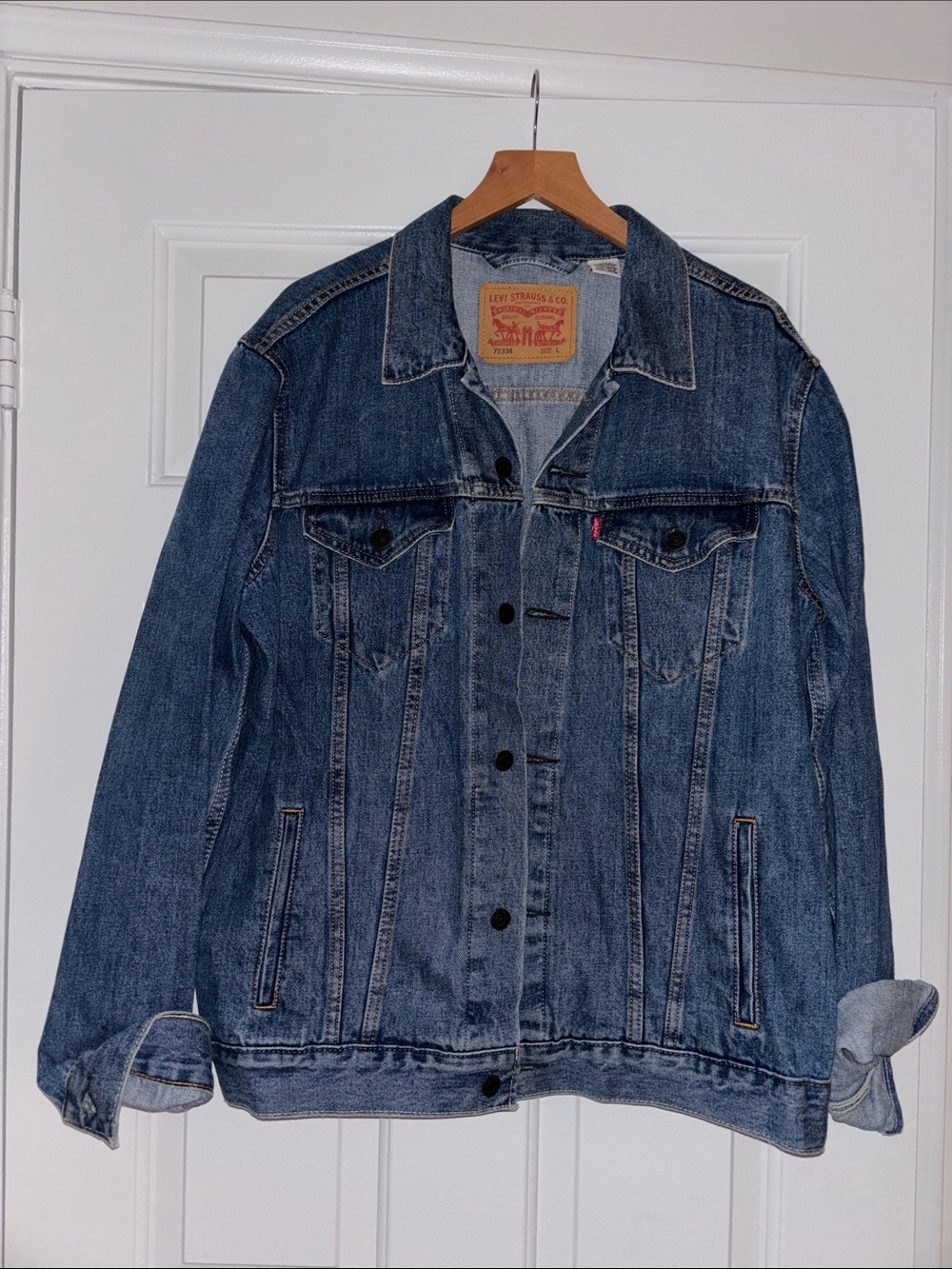 Levi's Blue Denim Jacket - Classic Men's Trucker - Picture 2 of 8